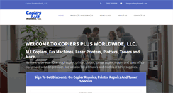 Desktop Screenshot of copierspluswwllc.com